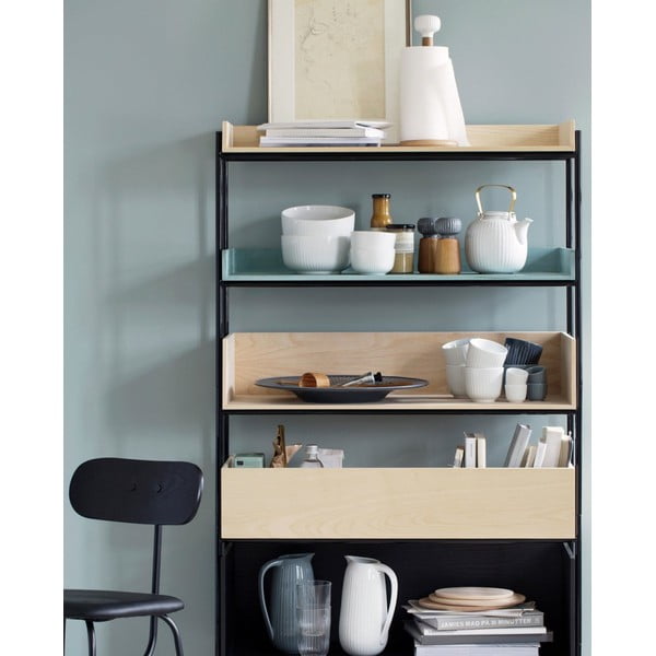 Hammershoi tölgyfa fűszerörlő, antracitszürke porcelán részletekkel, magasság 13 cm - Kähler Design-image-4