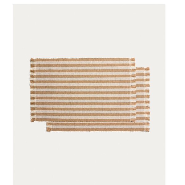 Textil-juta tányéralátét szett 2 db-os 35x50 cm Daltan – Kave Home