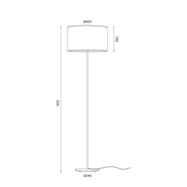 Mika fekete-rézszínű állólámpa, ⌀ 40 cm - Sotto Luce-image-1