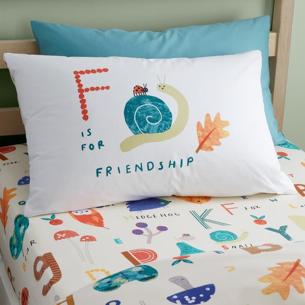 Egyszemélyes gyerek ágyneműhuzat 140x200 cm Woodland Alphabet – RHS-image-3