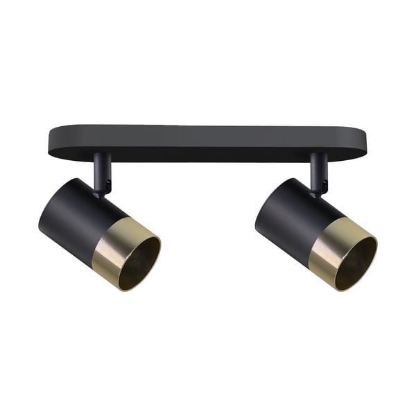 Fekete-aranyszínű mennyezeti lámpa fém búrával 34x5.5 cm Tobi – Candellux Lighting