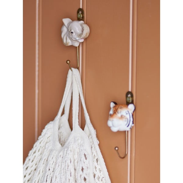 Bézs kerámia fali  akasztó Nosa – Bloomingville Mini-image-1