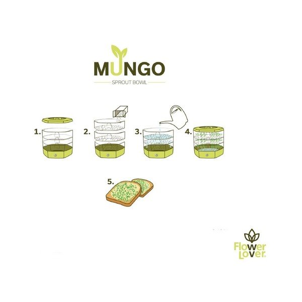 Műanyag csíráztató tálka ø 17 cm Mungo – Flower Lover-image-2