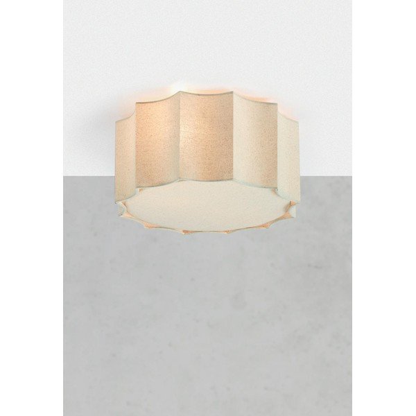 Bézs fém mennyezeti lámpa textil búrával ø 35 cm Olea – Markslöjd-image-1