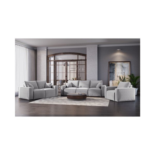 Miami világosszürke kanapé, 180 cm - Cosmopolitan Design-image-4
