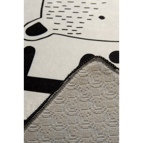 Bear fekete-fehér csúszásgátlós gyerekszőnyeg, 100 x 160 cm Conceptum Hypnose-image-3