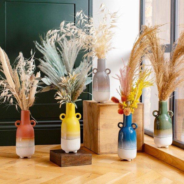 Bohemian Home Mojave zöld váza, magasság 23 cm - Sass & Belle-image-1