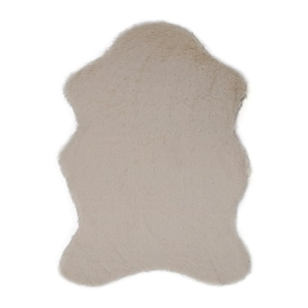 Tavsantuyu Cream krémszínű műszőrme szőnyeg, 80 x 105 cm