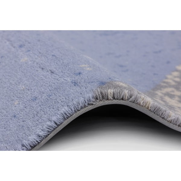 Világoskék gyapjú szőnyeg 200x300 cm Folds – Agnella-image-2