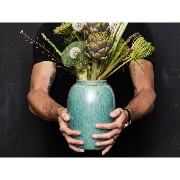 Zöld kőedény váza (magasság 20 cm) Gastro Green – Bitz-image-1