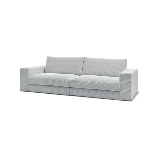 Világosszürke kordbársony kanapé 274 cm Leonard – Bobochic Paris-image-3