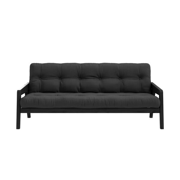 Grab fekete-szürke kinyitható kanapé 204 cm - Karup Design
