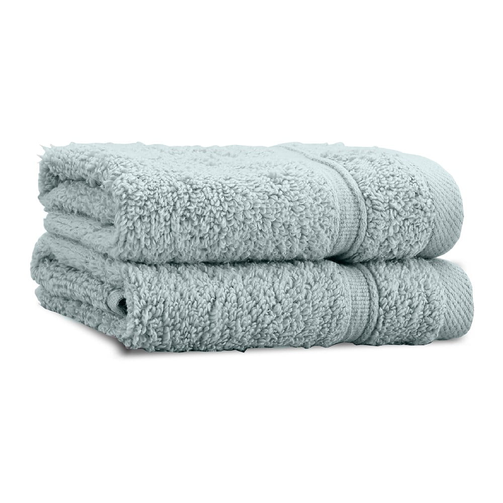 Szürkészöld frottír pamut törölköző szett 2 db-os 30x30 cm Zero Twist  Catherine Lansfield