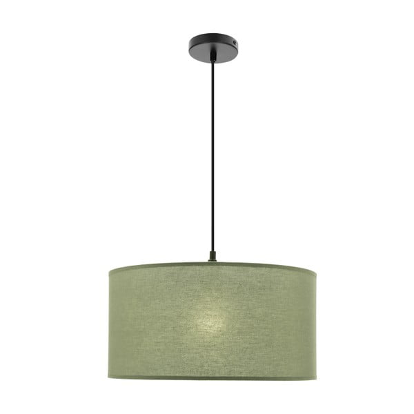 Zöld függőlámpa textil búrával ø 40 cm Shanti – Candellux Lighting-image-4