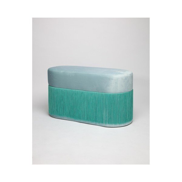 Puff bársony kárpittal, - Velvet Atelier-image-1