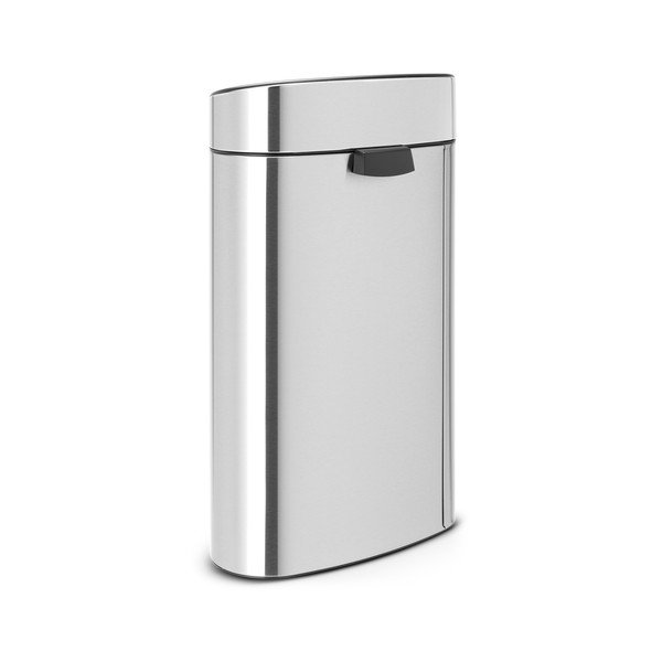 Matt ezüstszínű acél szelektív-érintésre nyíló szemetes 33 l Touch Bin Recycle – Brabantia-image-3