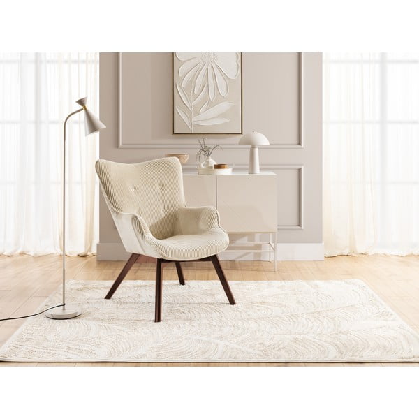 Bézs kordbársony fotel Niko – Ropez-image-4