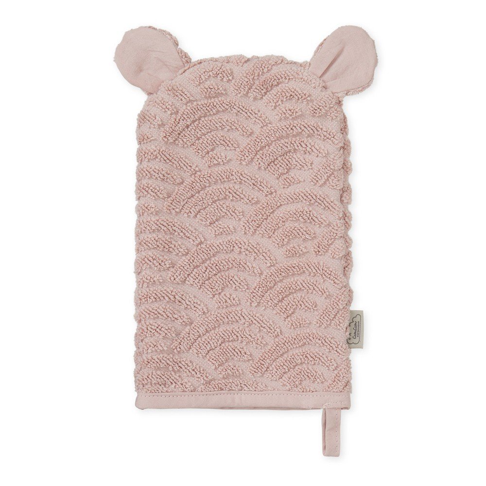 Törtrózsaszín bio pamut mosdókesztyű 14x22 cm Dusty Rose Cam Cam Copenhagen