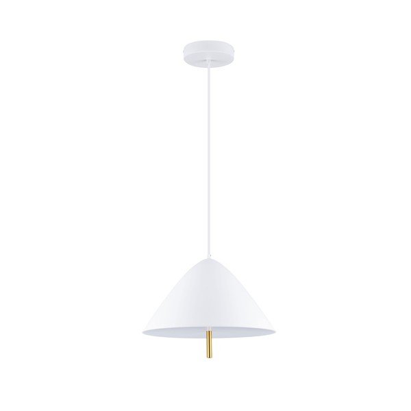 Fehér fém LED függőlámpa fém búrával ø 40 cm Oros – Nova Luce