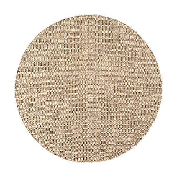 Bézs kerek kültéri-beltéri szőnyeg ø 160 cm Mira 1450 – Ayyildiz Carpets