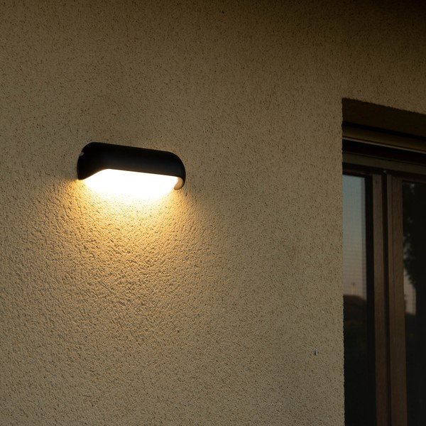 Sia fekete falilámpa, hosszúság 20 cm - SULION-image-2