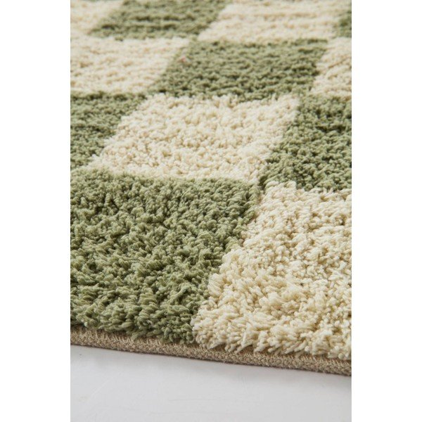 Zöld-krémszínű pamut szőnyeg 200x300 cm Mela – Jotex-image-3
