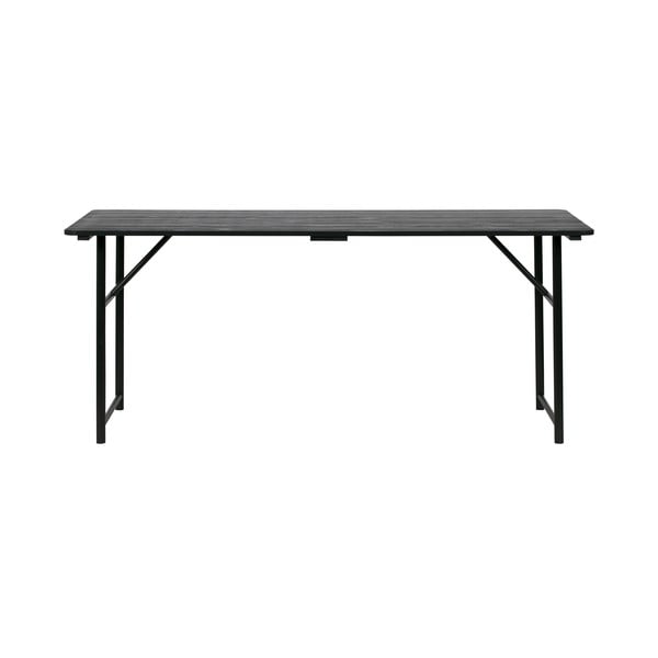 Army fekete étkezőasztal - vtwonen, 180 x 80 cm