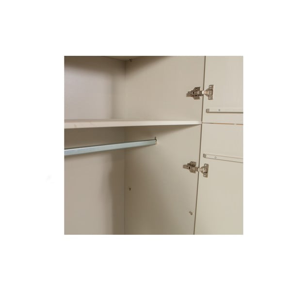 Világosszürke borovi fenyő ruhásszekrény 90x210x55 cm Mees – WOOOD-image-4