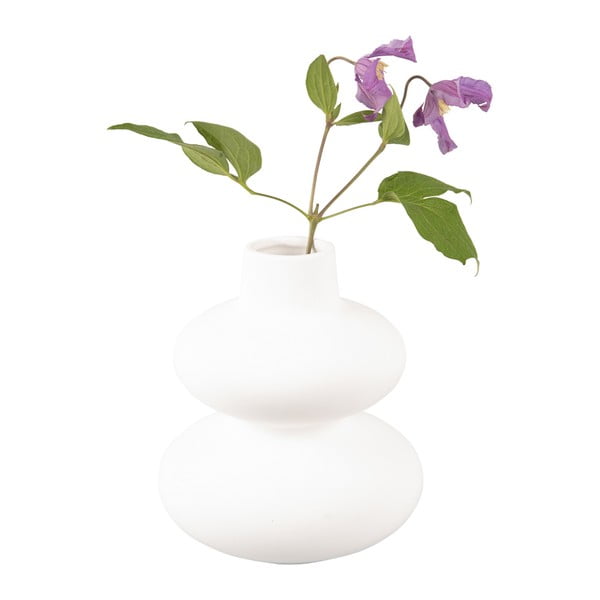 Circles fehér kerámia váza, magasság 19,4 cm - Karlsson-image-2