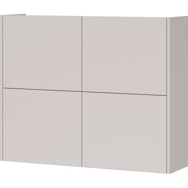 Krémszínű matt függő szekrény 97x79x27 cm Binetto – Germania