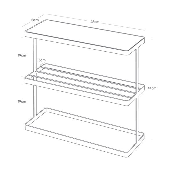 Tárolóasztal 18x48 cm Frame – YAMAZAKI-image-2