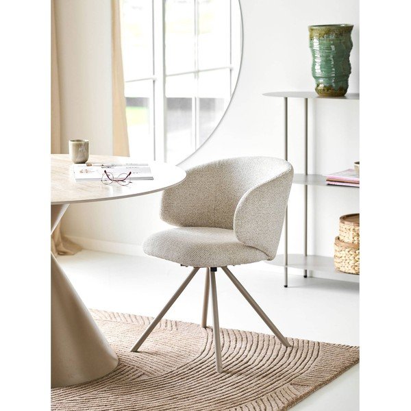 Bézs kárpitozott étkezőszék Fulham – House Nordic-image-1