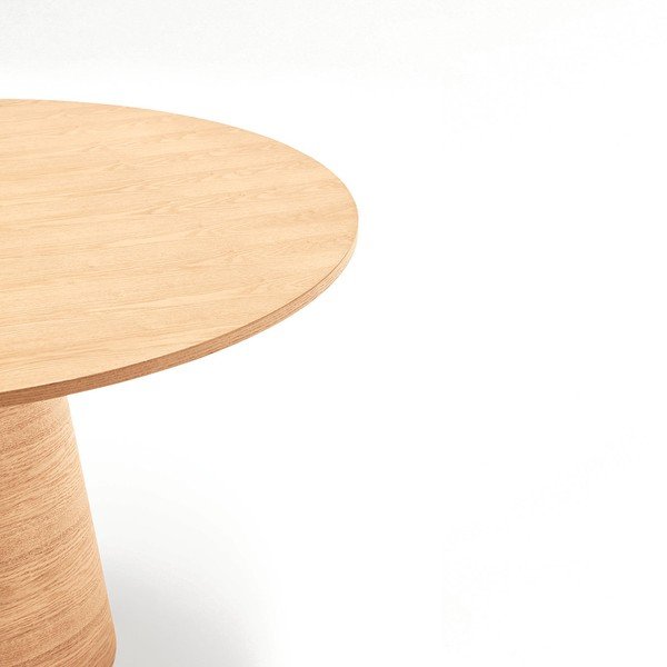 Kerek étkezőasztal kőrisfa dekorral ø 157 cm Cep – Teulat-image-4