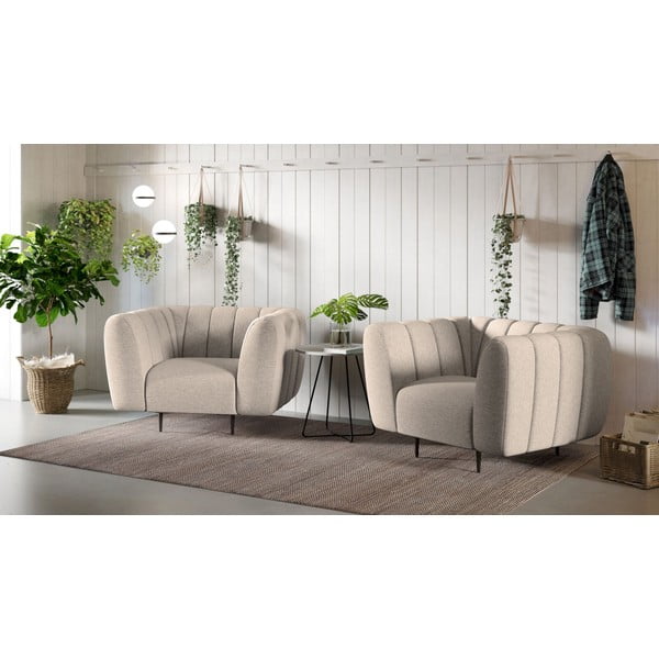 Bézs fotel Shel – Ghado-image-4