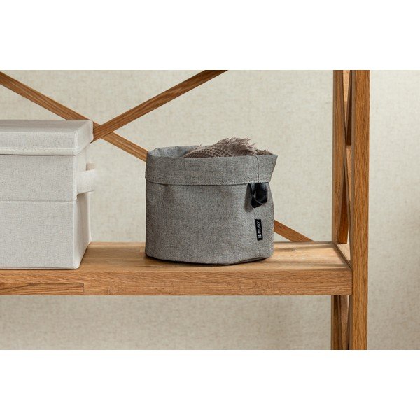 Textil tárolókosár ø 20x20 cm Soft Storage Round – Bigso-image-2