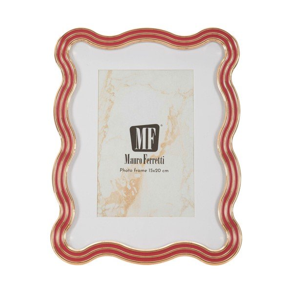 Piros-aranyszínű fém-üveg álló képkeret 17,5x22,5 cm Elizabeth – Mauro Ferretti-image-2