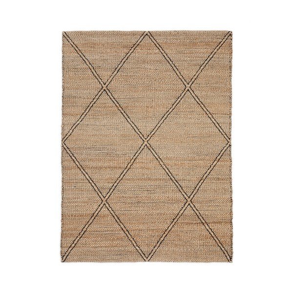 Natúr színű kézi szövésű juta szőnyeg 160x230 cm Vallalta – Kave Home