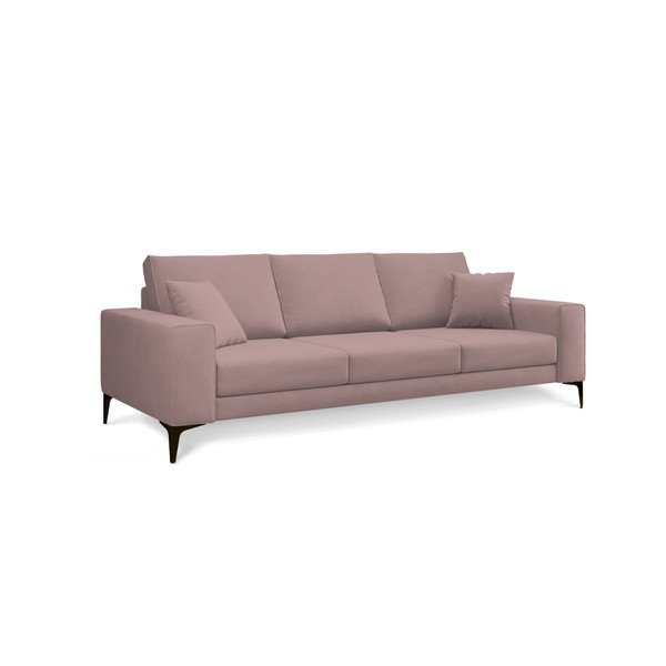 Lugano púderrózsaszín háromszemélyes kanapé - Cosmopolitan Design-image-1