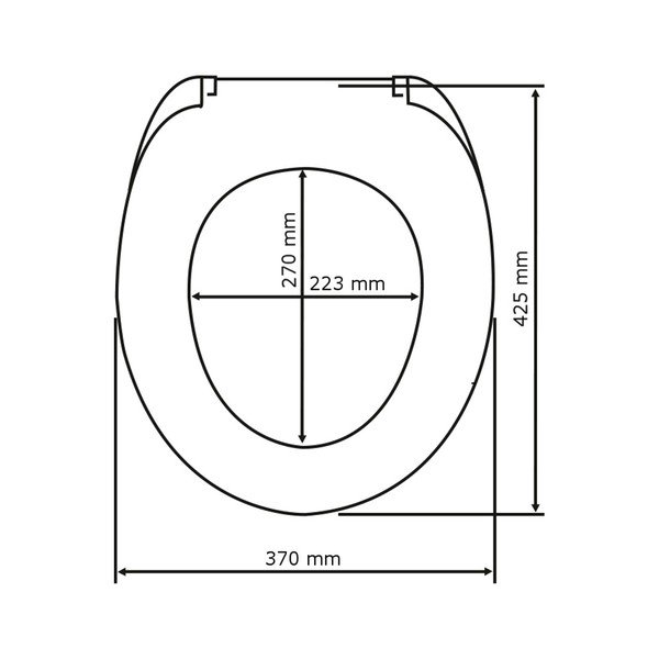 Wood WC-ülőke, 42,5 x 37 cm - Wenko-image-3