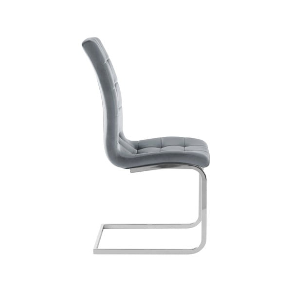 Szürke bársony étkezőszék szett 2 db-os Lola – Støraa-image-2