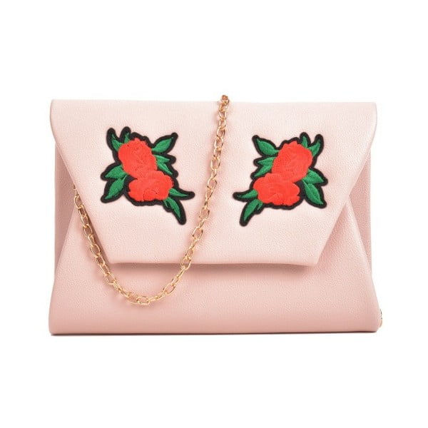 Belarosa rózsaszín boríték táska - Mangotti Bags
