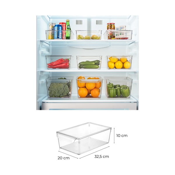 Műanyag hűtőszekrény rendszerező szett 3 db-os – Hermia-image-2