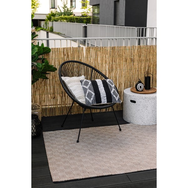 Solitaire krémszínű kétoldalas kültéri szőnyeg újrahasznosított műanyagból, 120 x 180 cm - Green Decore-image-2