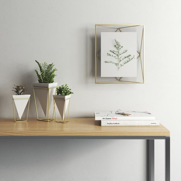 Aranyszínű fém álló-fali képkeret 25x30 cm Prisma – Umbra-image-4