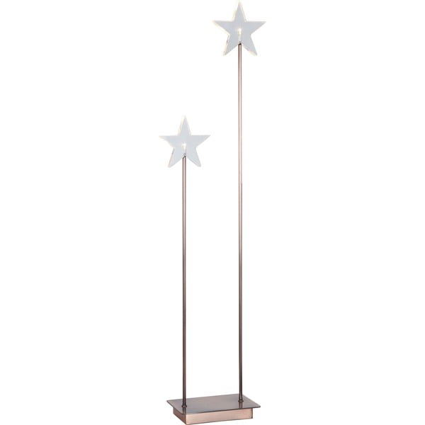 Duo Star Copper világító csillagok állvánnyal, magasság 72 cm - Best Season