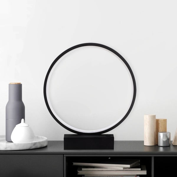 Fekete LED asztali lámpa (magasság 35 cm) Halka – Opviq lights-image-4