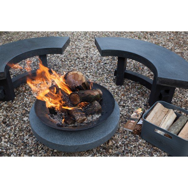 Gránit ülőpad tűzrakó mellé - Esschert Design-image-1