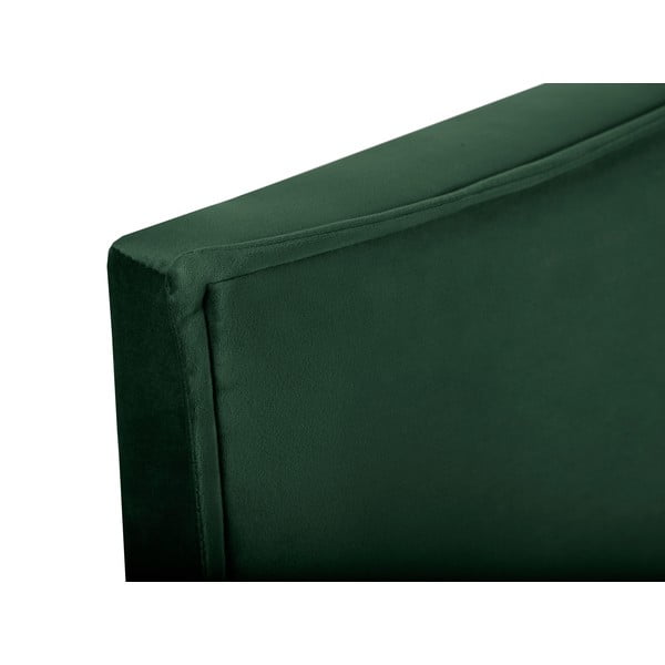 Sötétzöld ágytámla 140x120 cm Natalia – Milo Casa-image-1