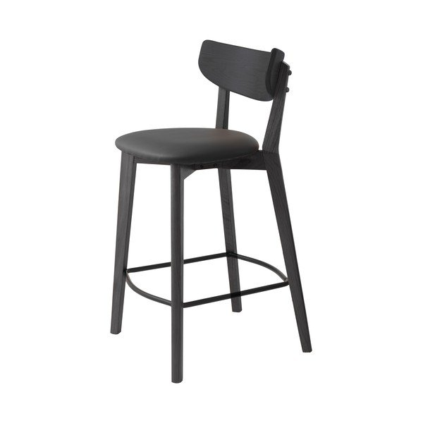 Fekete bárszék (ülésmagasság 67 cm) Pero – Unique Furniture-image-2