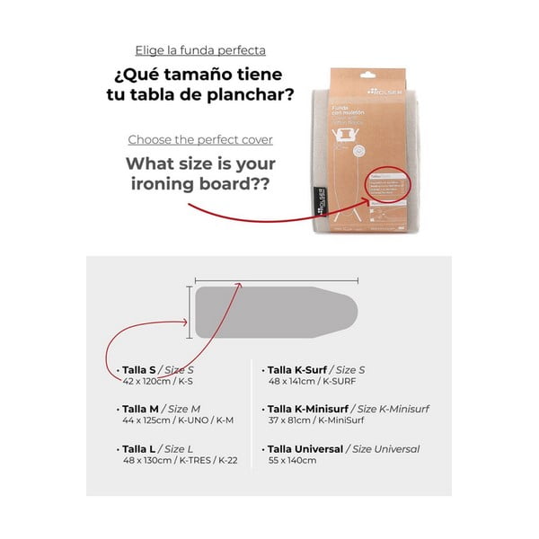 Vasalódeszka huzat 140x55 cm Universal – Rolser-image-1